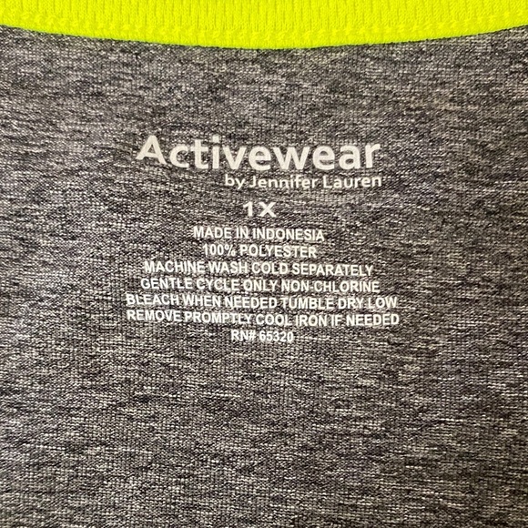 Active Wear• Athletic Set• Gray/Black/Neon - Picture 2 of 4
